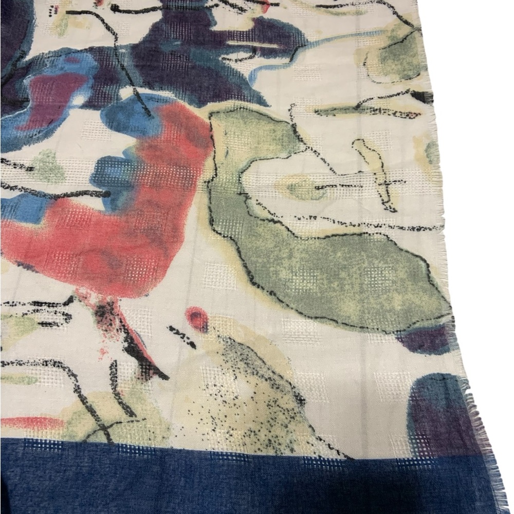 Abstract Patterned Scarf Taleen New - Picture 2 of 3